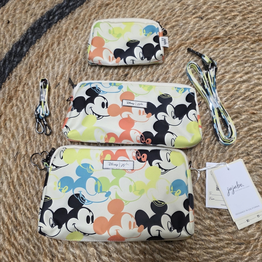 Disney x JuJuBe Mickey Mouse Pouch Set
